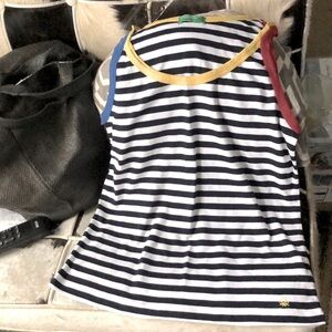 BENETTON (XL) Multicolour vintage strap shirt 100% cotton